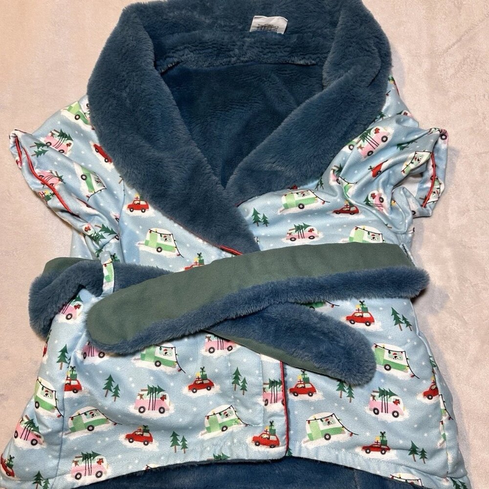 Merry & Bright Dog Christmas robe / pajama  XL
